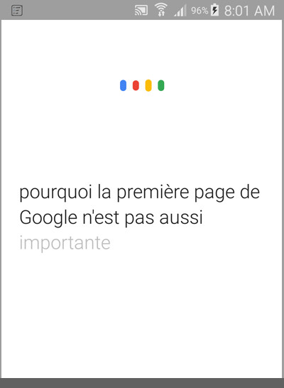 Quelles est le pourcentage des recherches vocales sur mobile