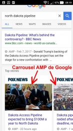 Carrousel AMP de Google